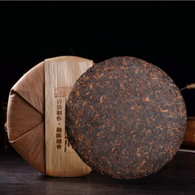 HelloYoung Premium Yunnan Old Tree Pu'er Tea Pu-Erh Cooked Tea Cake Natural Black Tea 357g