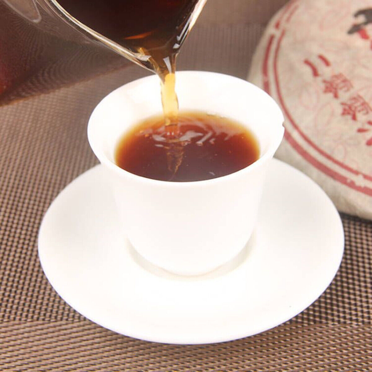 HelloYoung Ripe Black Tea Spring Sea Brown Mountain Palace Puerh tea Cooked Tea Cake 357g