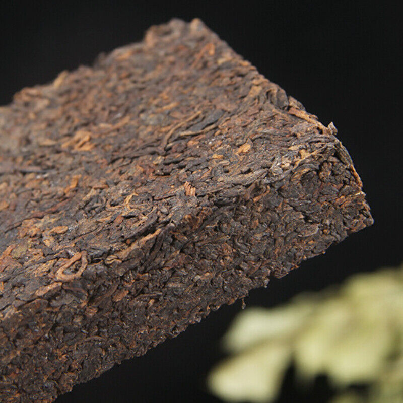 HelloYoung Ancient Tree Aged Tea Mellow Black Tea Menghai Golden Brick Ripe Pu'er Tea 250g
