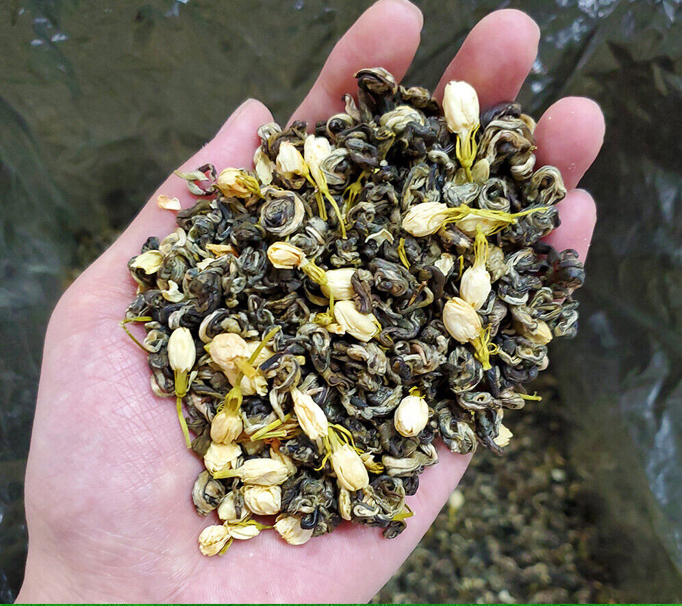 HelloYoung New Tea Jasmine Tea Silver Hair Small White Bud Biluochun Tea 500g/1.1lb