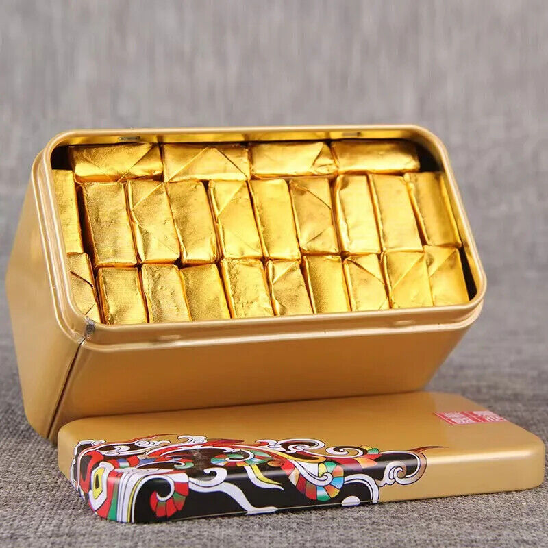 Mini Tuocha Original High Fragrance Aged Pu'er Ripe Tea Small Gold Brick 500g