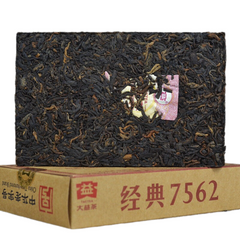 TAETEA Menghai Dayi 7562 Pu-erh Tea Brick 250g Ripe Puer 1601 Batch