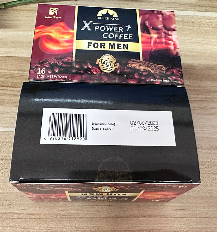 Man X Power Coffee Maca Enlargement Instant Natural Herba Power Coffee 10g*20bag