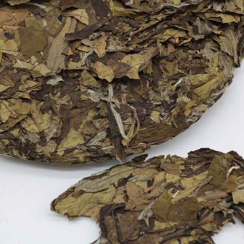 HelloYoung Floral Fragrance Tea Healthy Drink 300g Fuding White Tea Cake Shoumei Green Tea