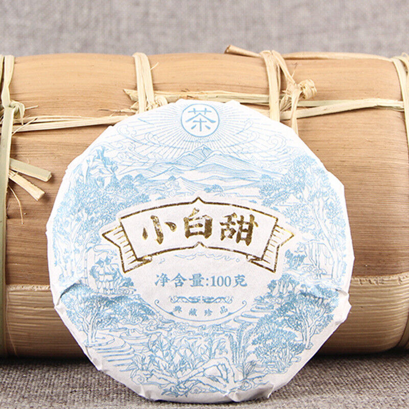 HelloYoung 100gChinese White Tea Cake Xiao Bai Tian High Mountain Tea  Organic Ancient Tree
