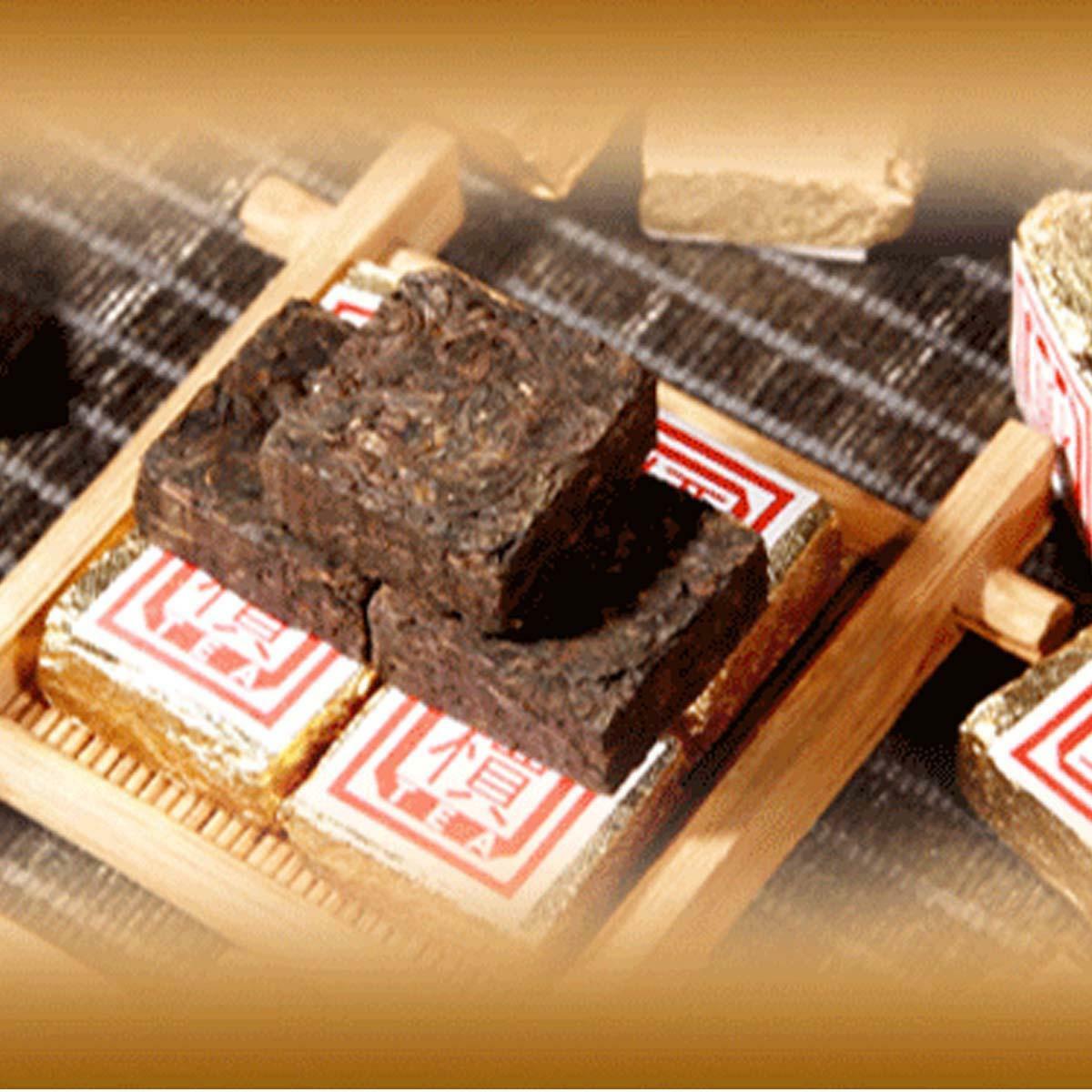 HelloYoung 50g-500g Yunnan Bulk Ripe Puerh Tea Bohai Square Mini Puer Tea Brick Tea 1Pc/Cup