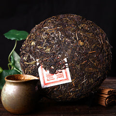 HelloYoung Organic Green Food China Yunnan Puerh Tea Cake Cha Puer Menghai Sheng Tea 357g