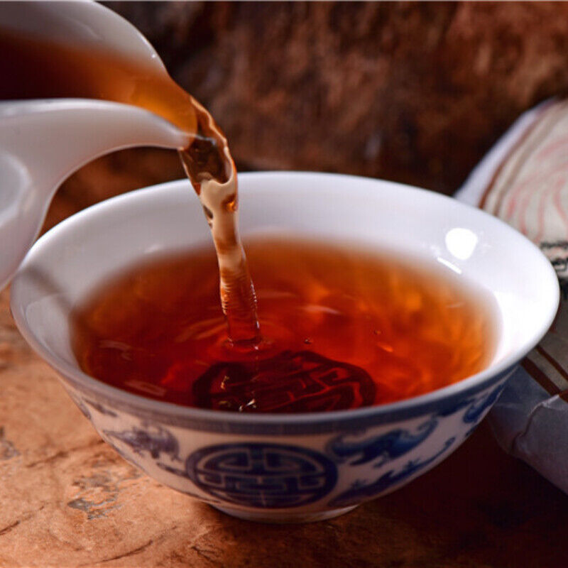 HelloYoung Top-Grade Pu'er Cooked Tea Cake Yunnan Pu-Erh Black Tea Tribute Tea 357g