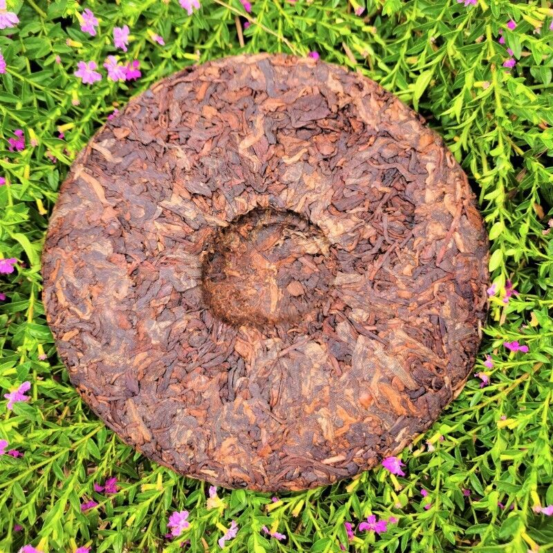 HelloYoung Brown Mountain Ancient Tree Tea Black Tea Premium Ripe Pu'er Tea Cake 357g