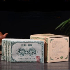 HelloYoung Natural Menghai Big Leaf Pu'er Tea Yunnan Green Tea Pu-Erh Cha Tea Bricks 1000g