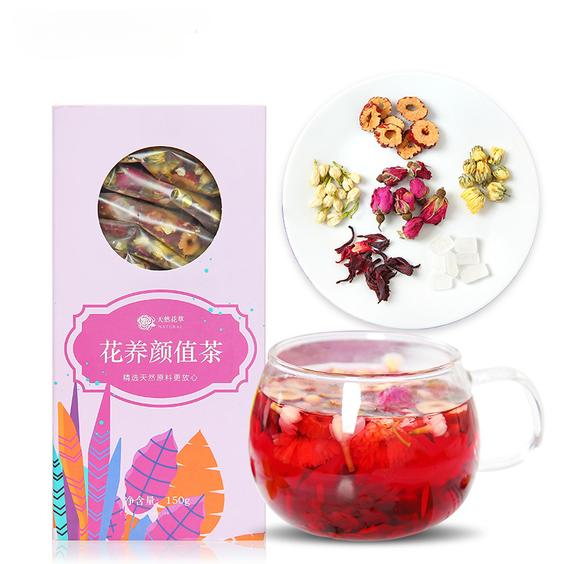 HelloYoung Rose Luoshen Wholesale Flower Tea Chrysanthemum Red Date Sliced Flower Tea