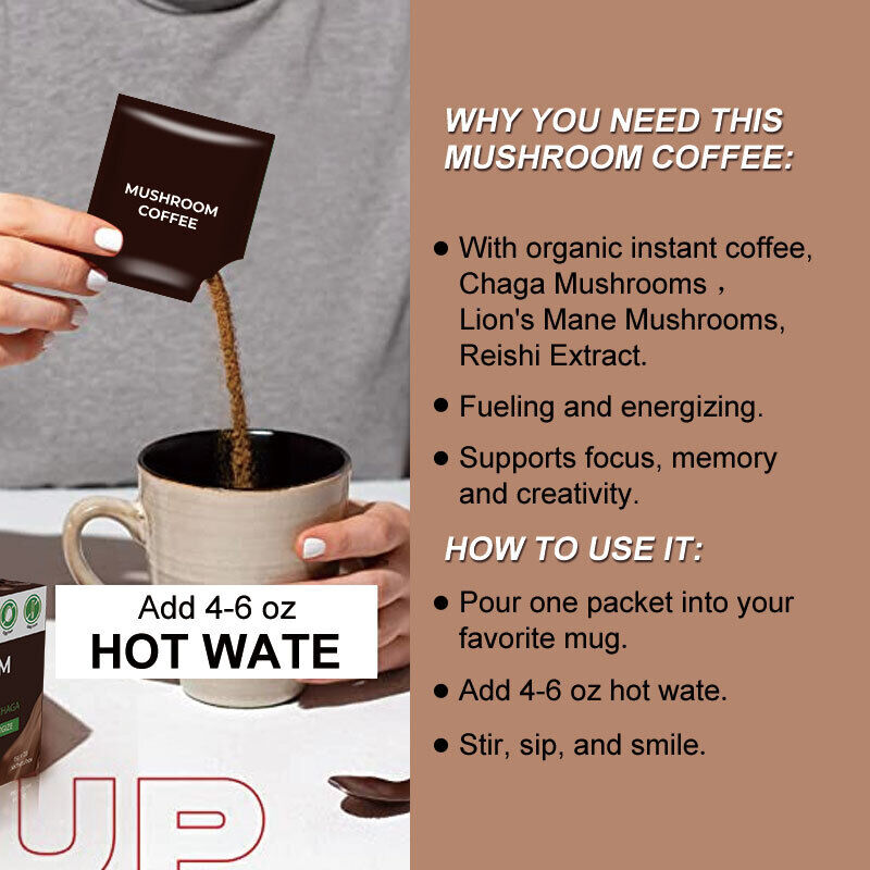 Slimming Products Weight Loss Coffee Mushroom Coffee Beverages Powder