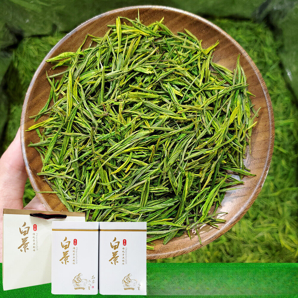 HelloYoung New Tea White Tea Green Tea Mao Feng Type White Leaf Tea Tin 500g/1.1lb