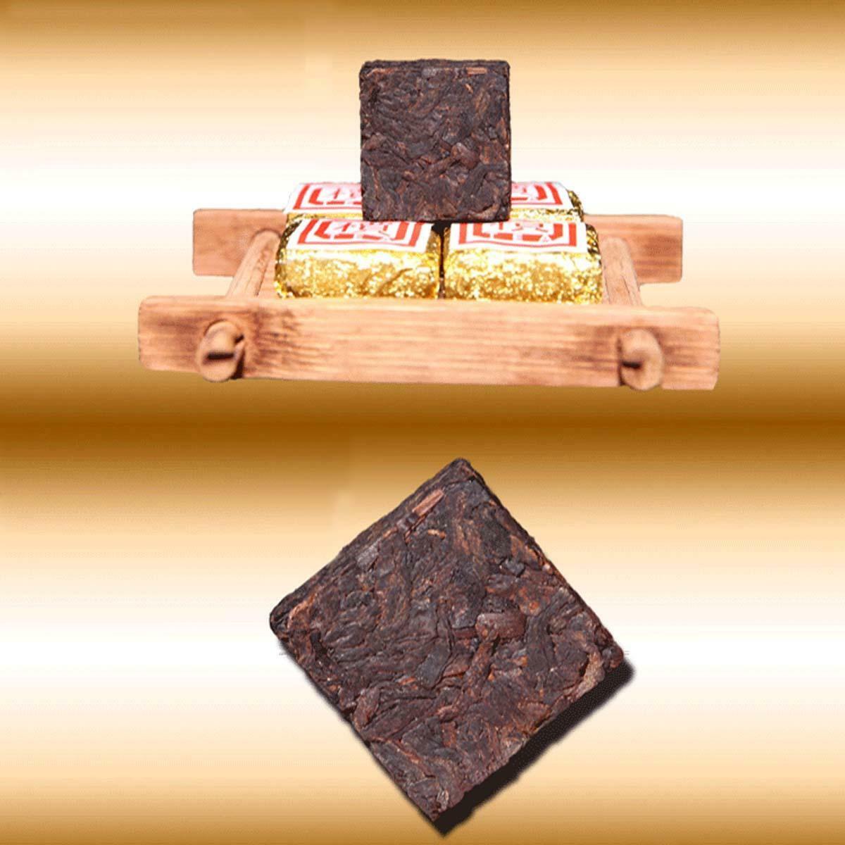 HelloYoung 50g-500g Yunnan Bulk Ripe Puerh Tea Bohai Square Mini Puer Tea Brick Tea 1Pc/Cup