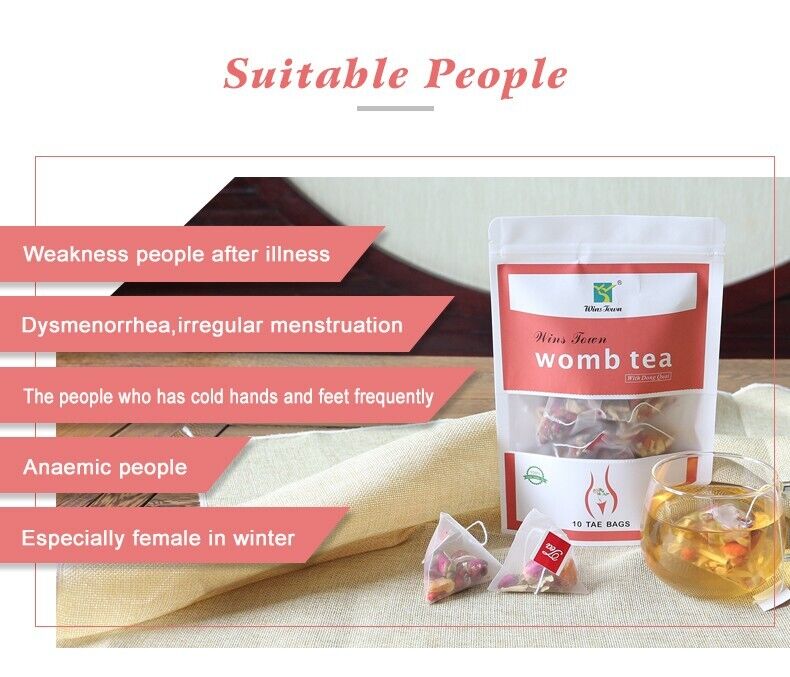 100% Fibroid Tea Warm Womb Detox Tea 10 Bags Famale Healthy Tea Bag