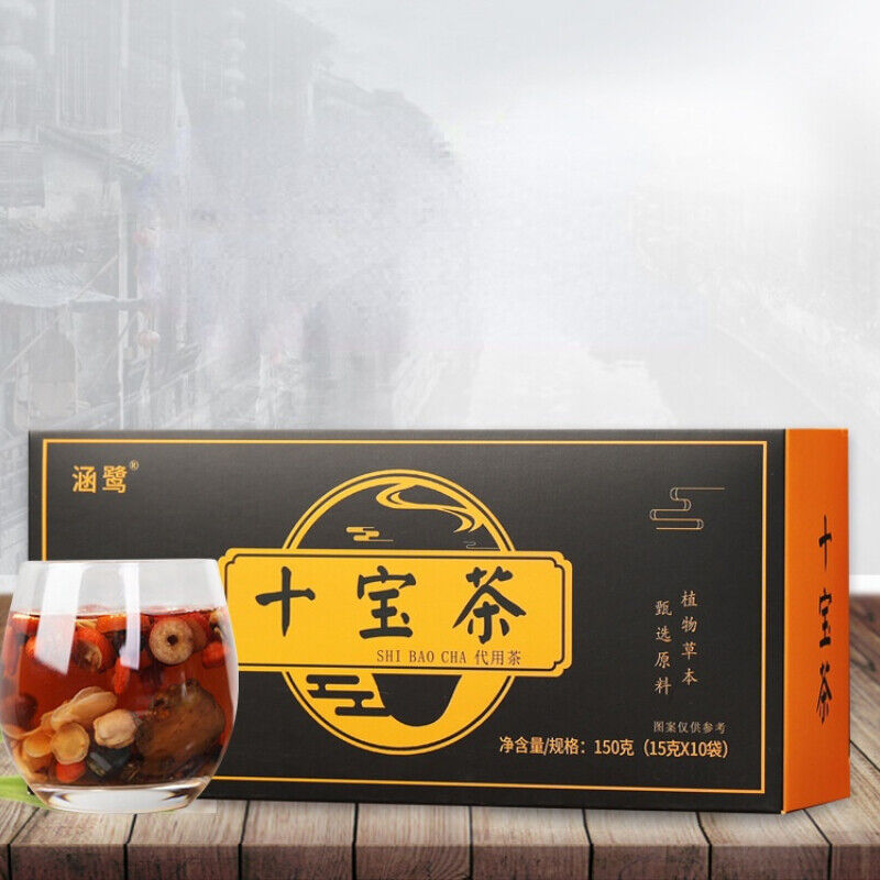 HelloYoung Healthy Herbal Tea Healthy Drink Ginseng Ten Treasure Tea Renshenshibao Tea 150g