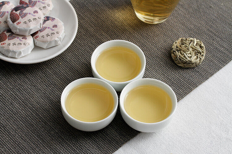 HelloYoung 500g Yunnan Pu'er Tea Pressed White Hairs Silver Needle Small Cakes Mini Tuo Tea