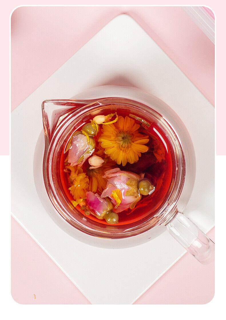 HelloYoung Rose Jasmine Luo Shen Tea Rose Eggplant Flower Tea Canned Health Tea Vital Tea