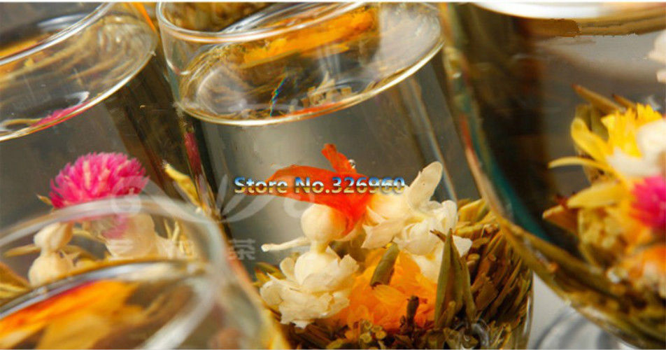 HelloYoung16 Kinds of Blooming Flower Tea Herbal Tea Great Fragrant Green Tea Handmade