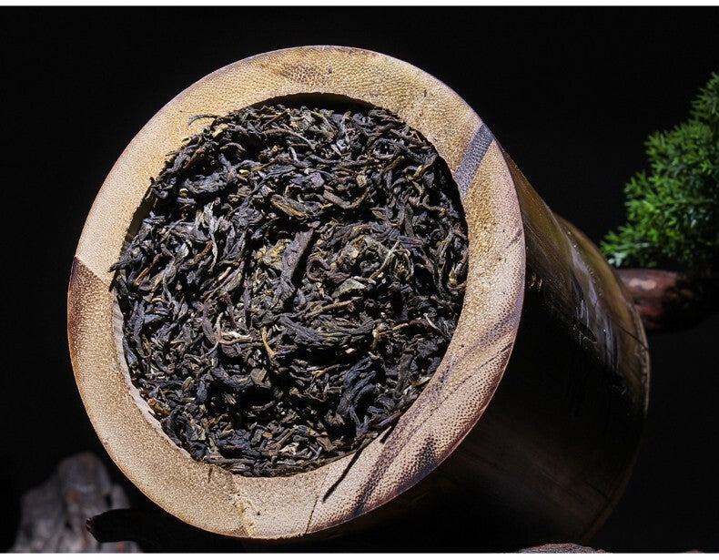 Menghu Song Da Shu Tea Puerh Tea Bamboo Tea Naka Puerh Tea Pillar 600g