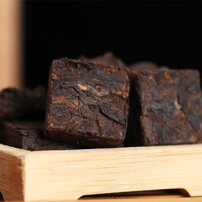 500g Yunnan Small Square Brick Pu'er Tea Banzhang Brick Tea Aged Pu'er