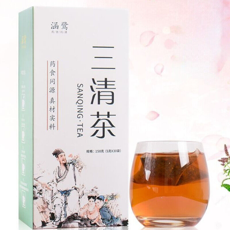 HelloYoung Sanqingcha Mint Cassia Rose Red Dates Herbal Tea Natural Organic Herbs Tea 50g