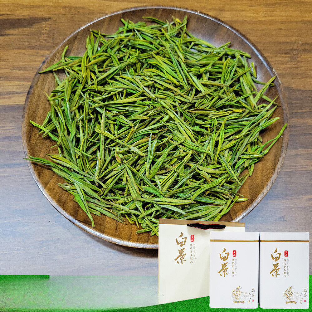 HelloYoung New Tea White Tea Green Tea Mao Feng Type White Leaf Tea Tin 500g/1.1lb