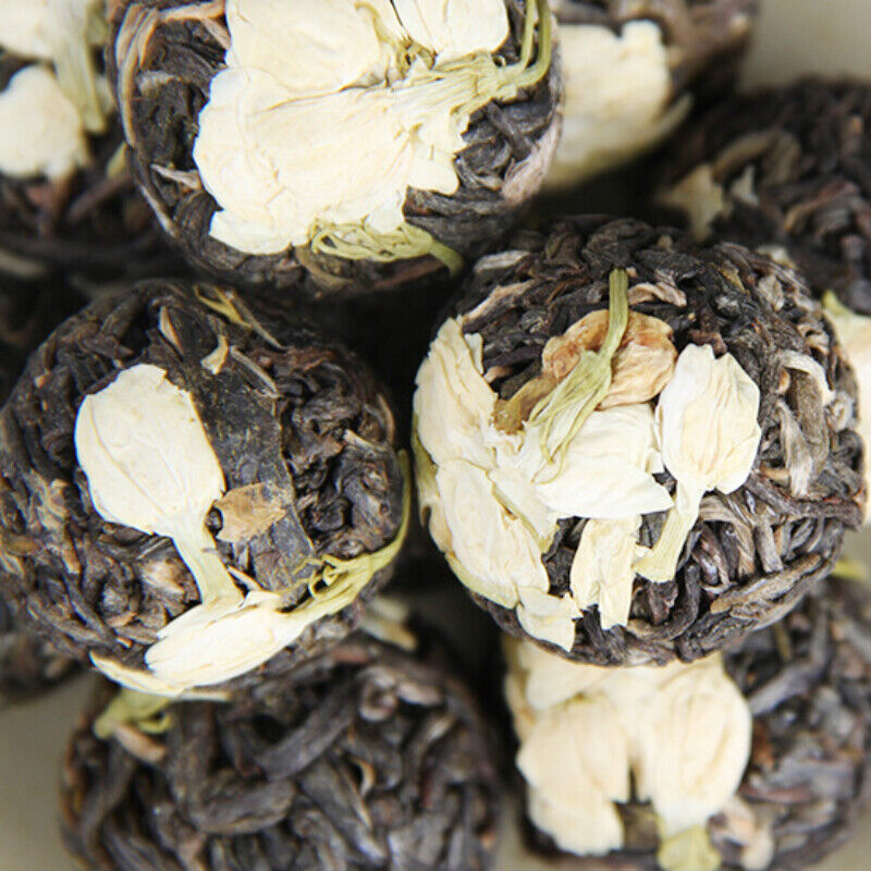 HelloYoung Jasmine Pu'er Dragon Ball Yunnan Cha Tea Ancient Tree Flower Pu-erh Tuocha 500g
