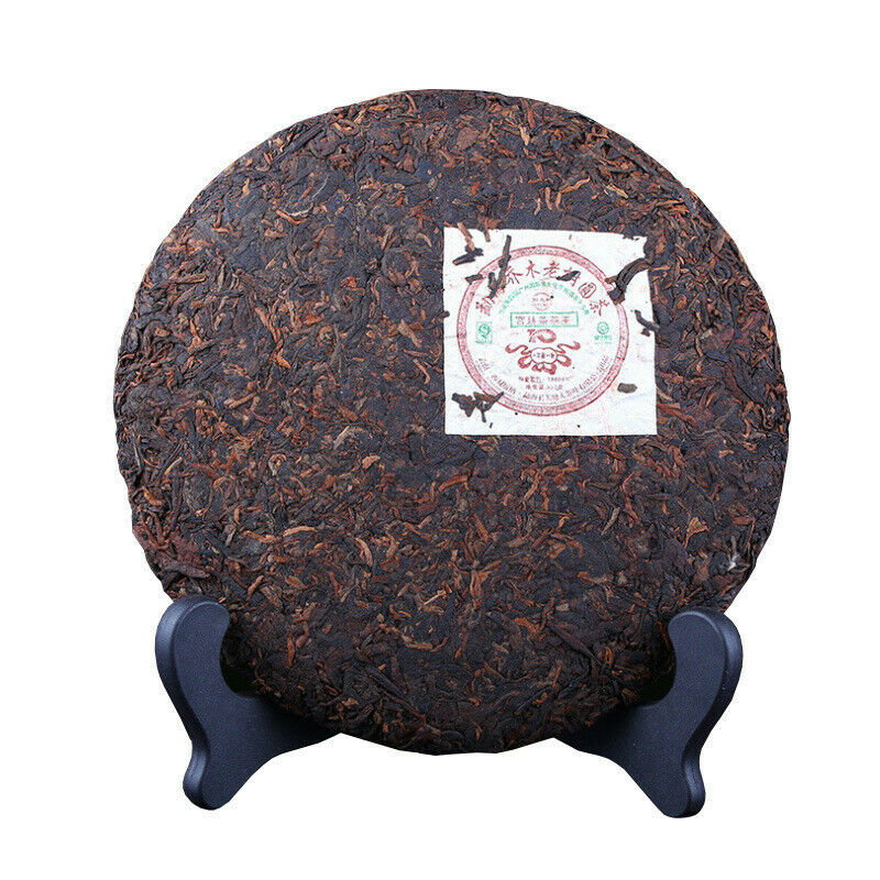 HelloYoung 357g Organic Pu'er Tea Puerh Tea Ripe Cake Black Tea Gold Award Arbor Tree Tea