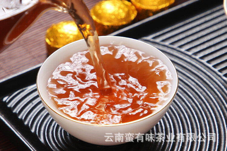 Yunnan Puerh Tea 15# Glutinous Fragrance Small Tuo Tea Ripe Tea Mini Tuo Tea