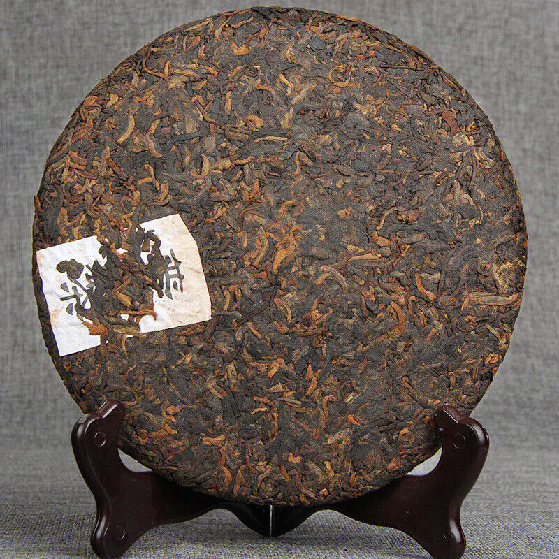 HelloYoung Tasty Golden Bud Ripe Tea Big Leaf Pu'er Tea Cake High Quality Black Tea 357g