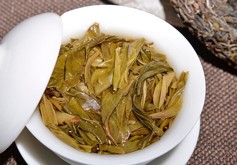 Puerh Tea Raw Tea Cake Smooth Bamboo Liang Zi Raw Tea Cake Pu'er Cake Tea 357g