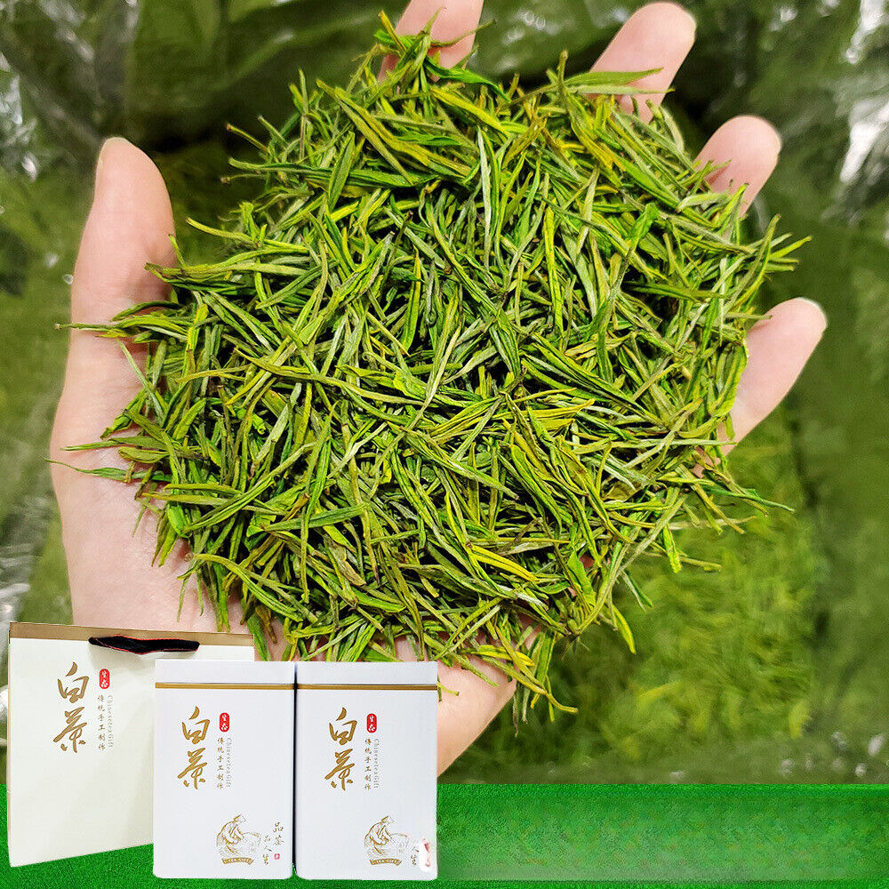 HelloYoung New Tea White Tea Green Tea Mao Feng Type White Leaf Tea Tin 500g/1.1lb