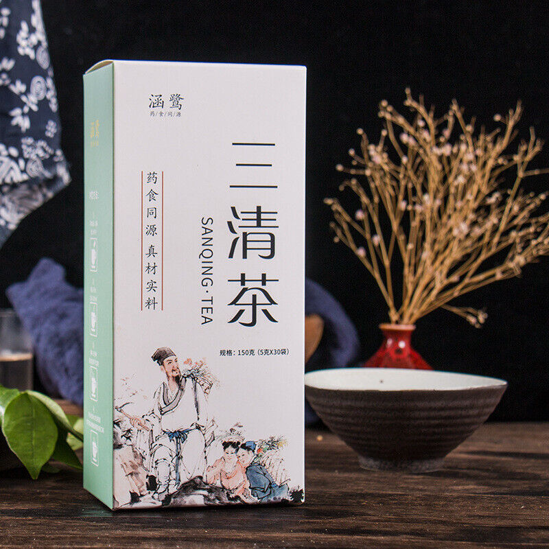 HelloYoung Sanqingcha Mint Cassia Rose Red Dates Herbal Tea Natural Organic Herbs Tea 50g