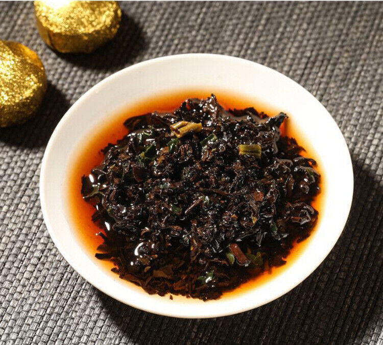 HelloYoung Yunnan Puerh Tea Ripe Tea Tuo Tea Glutinous Rice Fragrance Tuo Tea 1000g/2.2lb