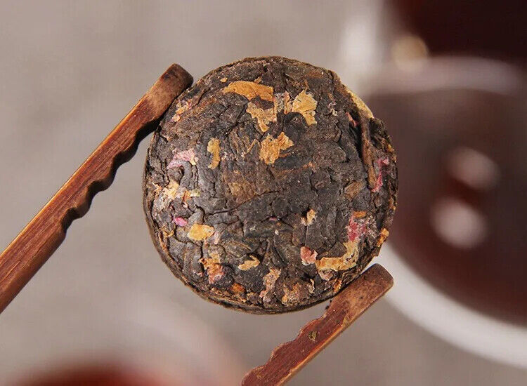Yunnan Flower Tea Peony Flavor Shu Puer Mini Tuo Cha Fermented Pu Er Tea 500G