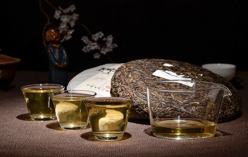Puerh Tea Raw Tea Cake Smooth Bamboo Liang Zi Raw Tea Cake Pu'er Cake Tea 357g