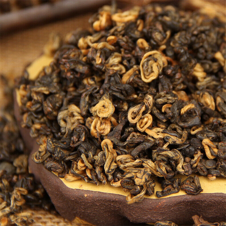 HelloYoung Crested Early Spring Honey Rhyme Gold Screw China Kunming Dianhong Tea Black Tea