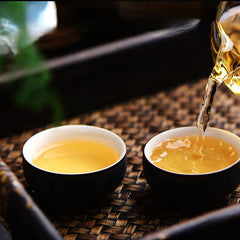 Moon Round Green Food  Puerh Tea Moon Cake Flower Good 100g/3.52oz Pu'er Raw Tea