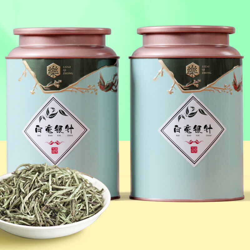 HelloYoung 100g (3.5Oz)  White Silver Needle Canned Loose Tea Fuding White Tea