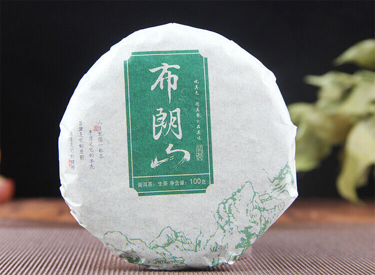 HelloYoung 100g Pu-erh Raw Tea Cake 普洱生茶饼布朗山普洱七子饼圆茶生饼100克小饼茶叶