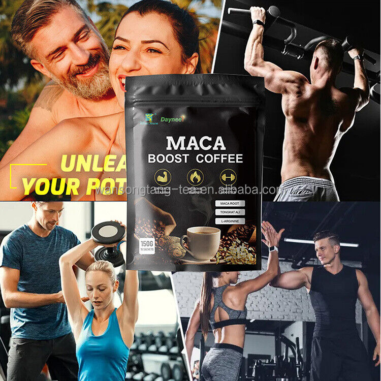 Maca Man Power Energy Extract Coffee Herbs Maca Coffee for Men Chocolate