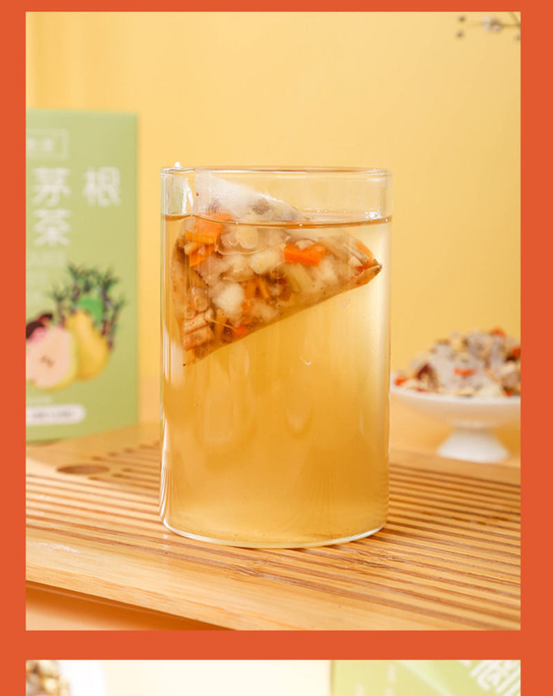 HelloYoung Bamboo Cane and Roots of Snow Pear Tea Triangle Bag No-boil Tea Bags 80g