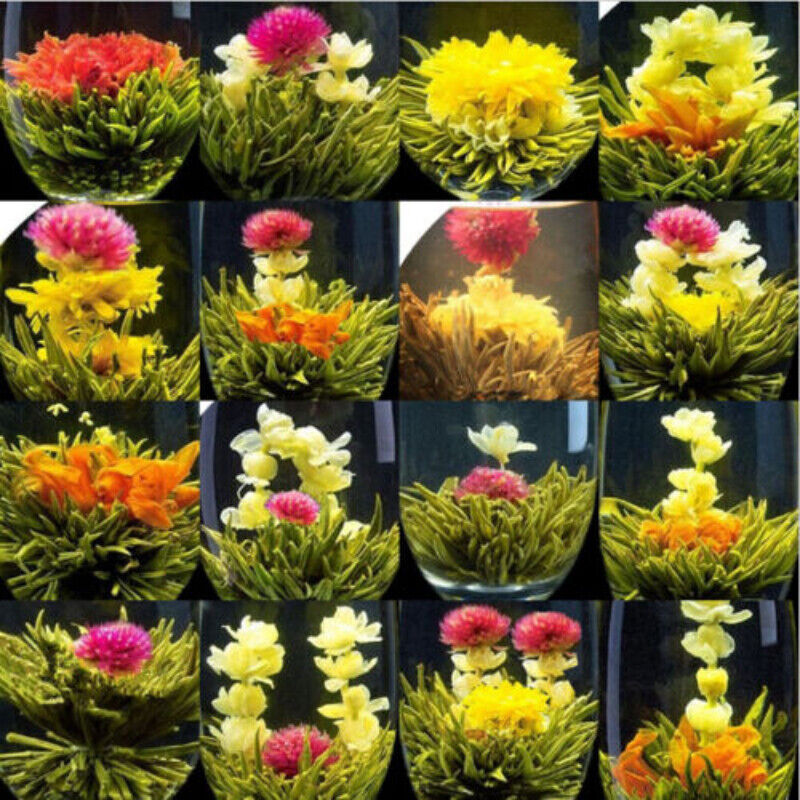 HelloYoung Chinese Blooming Flower Tea Handmade Flower Tea Ball Ecology Herbal Tea 20 Pcs