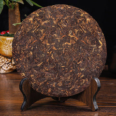 Pu'er Tea Cake Yunnan Qizi Cake Tea Aged Pu'er Banzhang Ancient Tree Ripe Tea