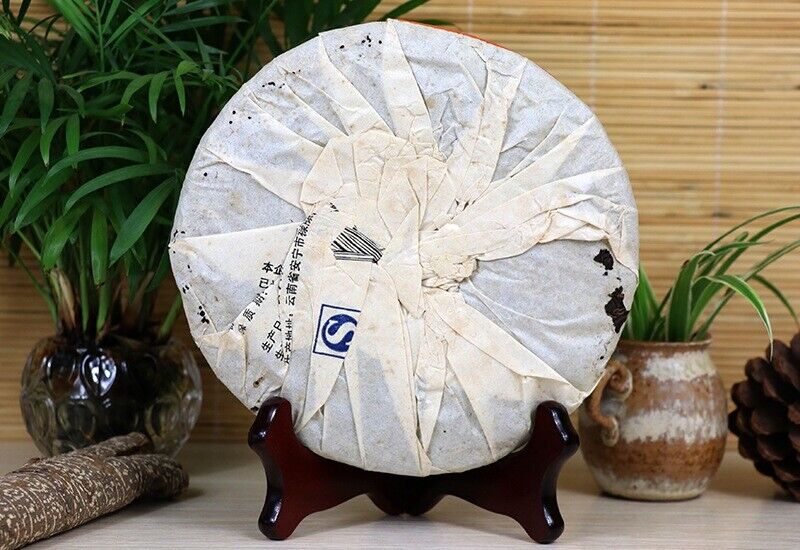 HelloYoung Ripe Pu-Erh Tea Cake 357g Ancient Tree Black Tea Gift Yunnan Puerh Tea 7598