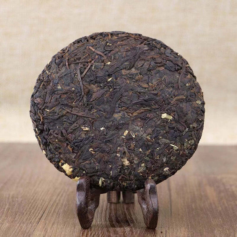 Ripe Yunnan Pu-erh Black Tea Benefits Glutinous Rice Puerh Cooked Tea Cake 100g