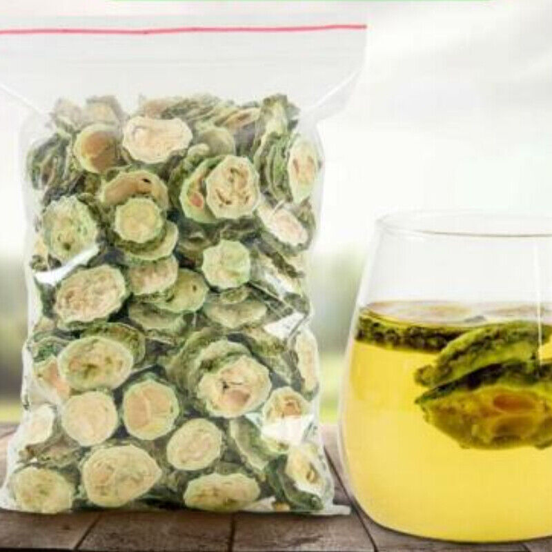 HelloYoung Original Dried Bitter Gourd Tea Slice Squash Momordica Charantia Herbs Tea 500g