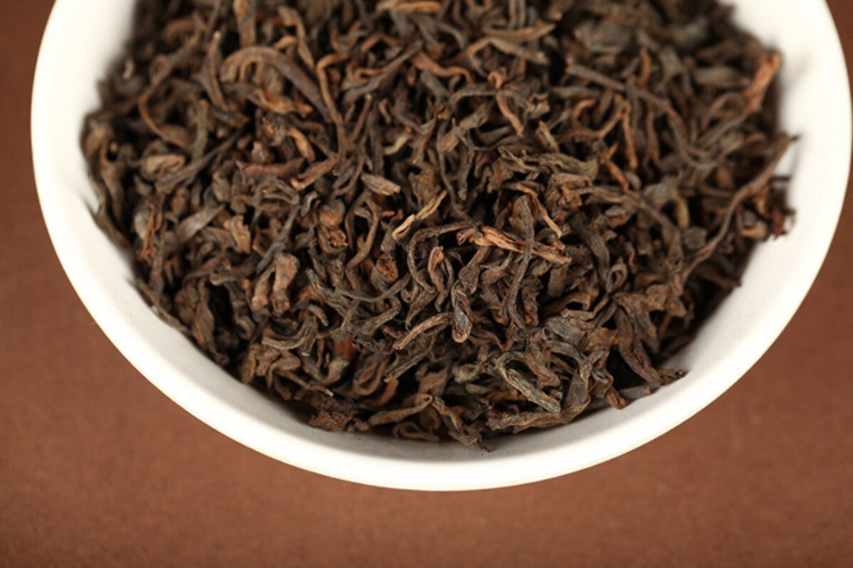 500g Yunnan Puerh Tea 2018 Menghai Ancient Tree Golden Bud Loose Tea Cooked Tea