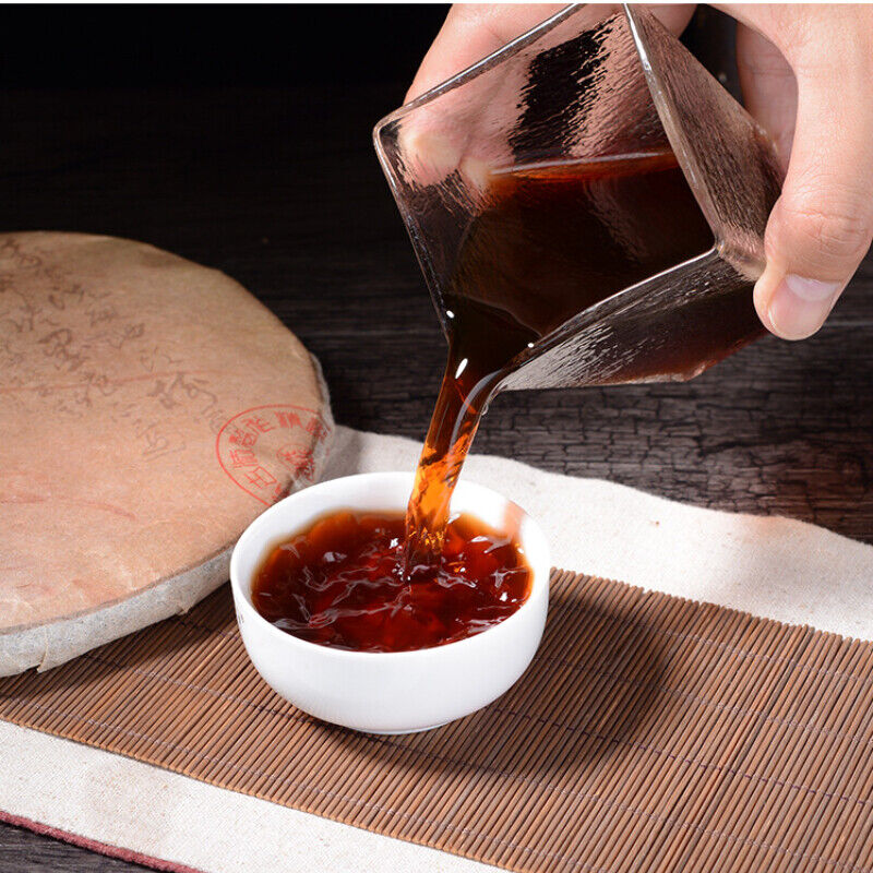 HelloYoung Premium Yunnan Old Tree Pu'er Tea Pu-Erh Cooked Tea Cake Natural Black Tea 357g